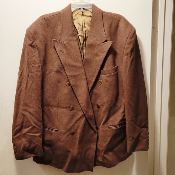 Daniel Hechter Vintage men's double-breasted Hungarian cashmere sportcoat blazer - Picture 5 of 14